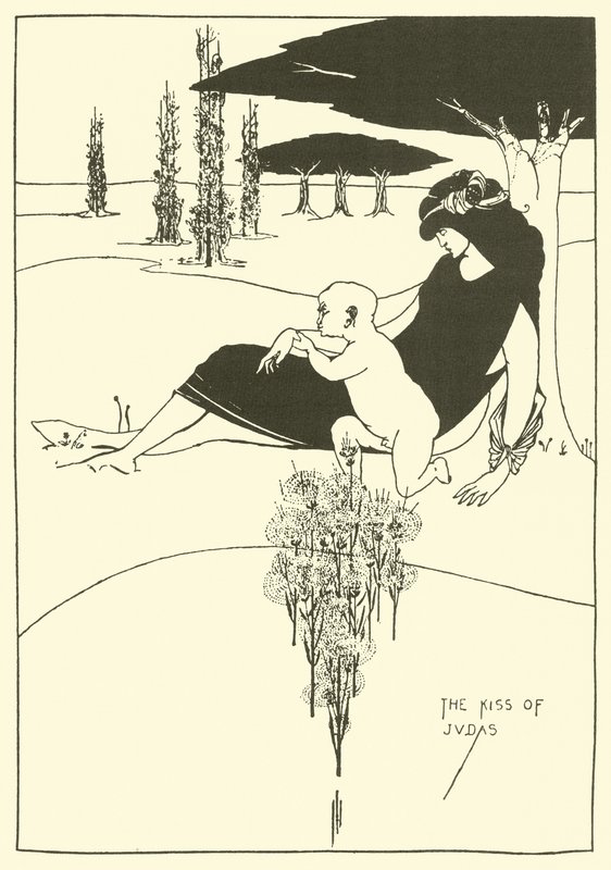 Judas kys af Aubrey Beardsley