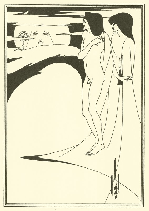 Kvinden i månen af Aubrey Beardsley