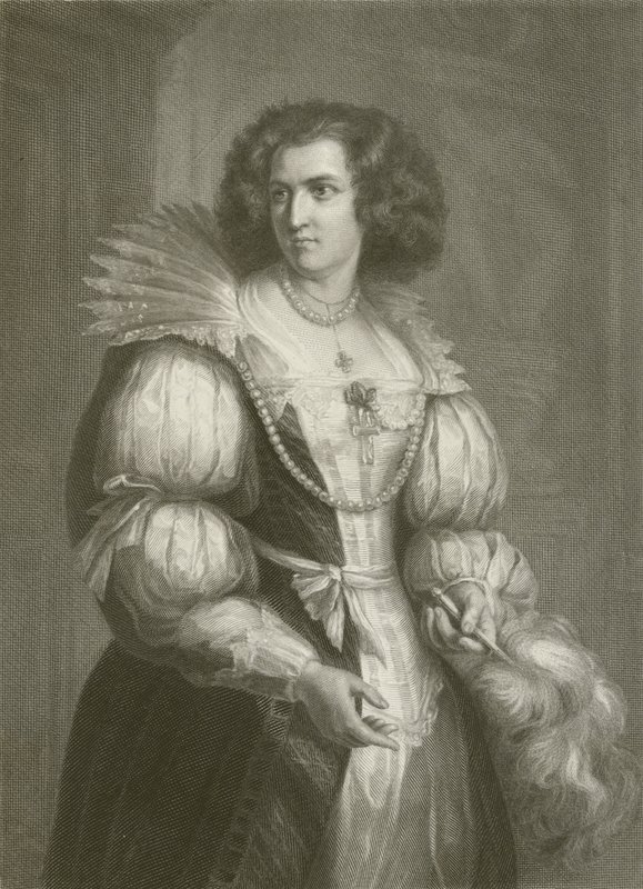 Grafin Terzky (gravering) af August Friedrich Pecht