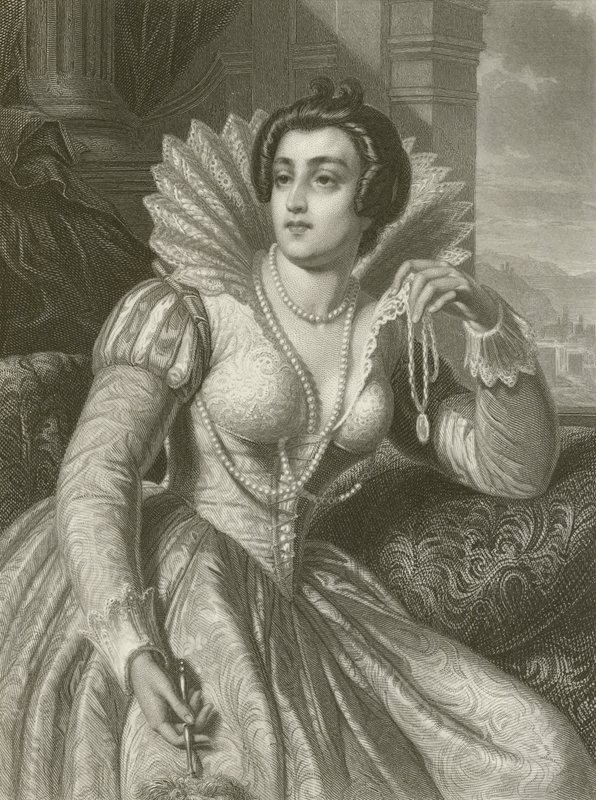 Julia Imperiali (gravering) af August Friedrich Pecht