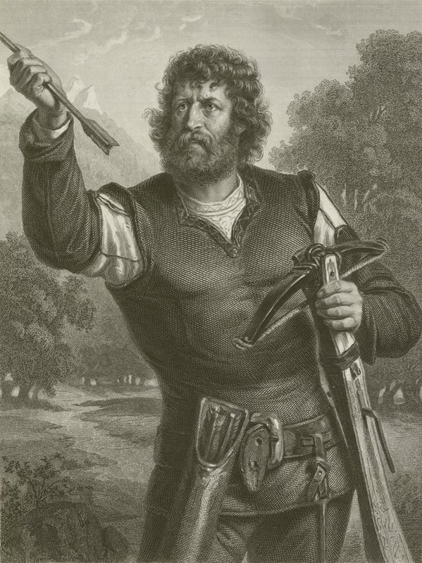Wilhelm Tell (gravering) af August Friedrich Pecht
