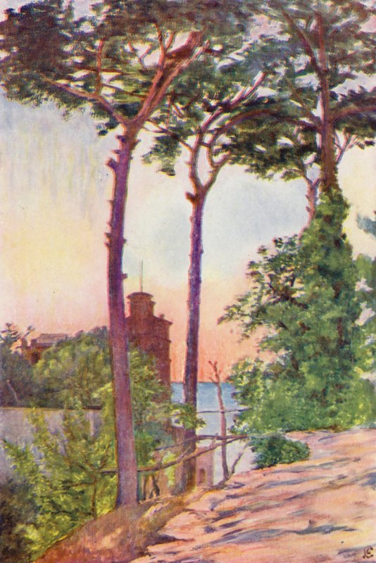 Villa Crawford (farvelitografi) af Augustine Fitzgerald