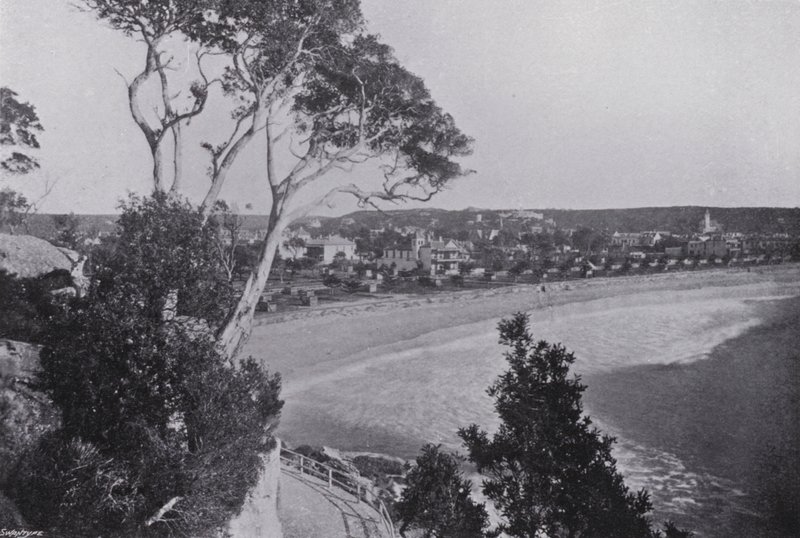 Sydney, NSW: Manly Beach (s/h-billede) af Australian Photographer