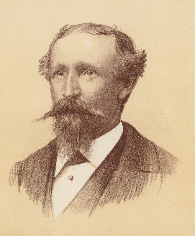 Bernhardt Otto Holtermann (farvelitografi) af Australian School
