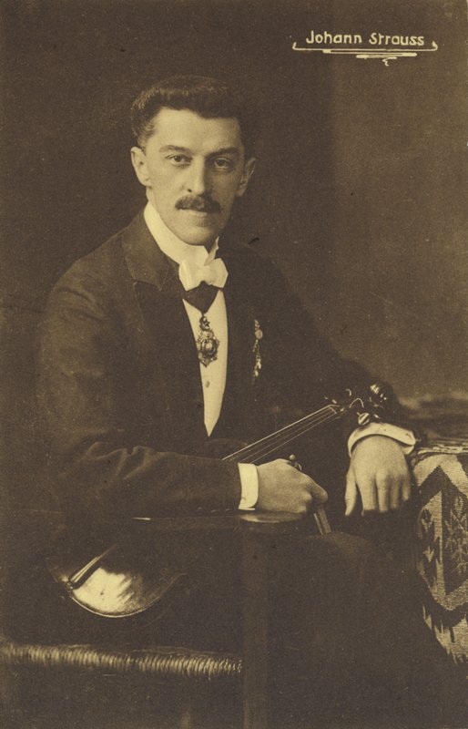 Portræt af Johann Strauss III af Austrian Photographer