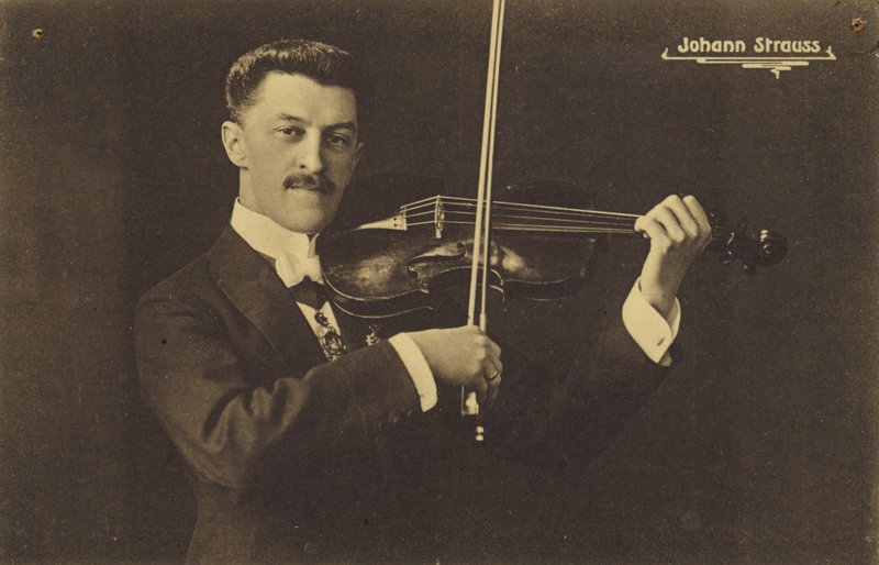 Portræt af Johann Strauss III af Austrian Photographer