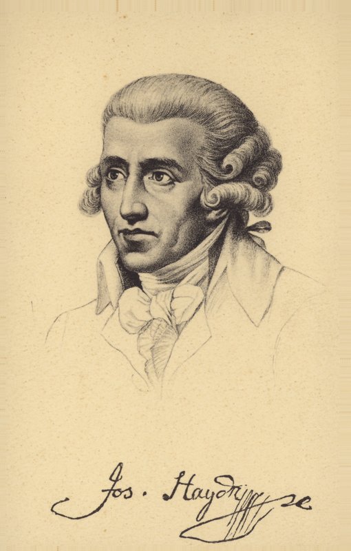 Portræt af Joseph Haydn af Austrian School