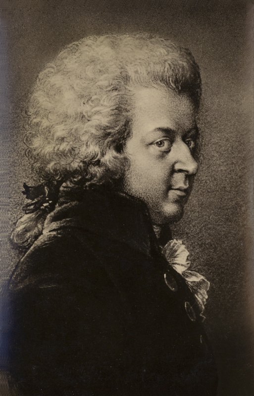 Portræt af Wolfgang Amadeus Mozart af Austrian School