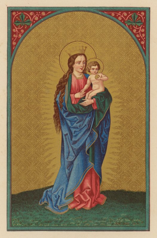 Queen of Heaven (chromolith) af Austrian School