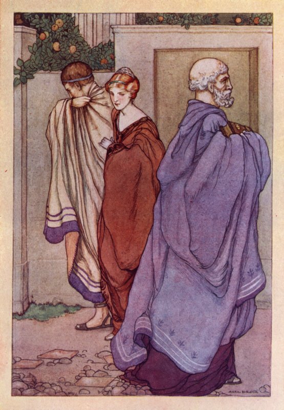 John Keats: Lamia (farve litho) af Averil Mary Burleigh