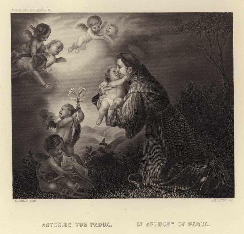 Sankt Antonius af Padova af Bartolomé Esteban Murillo