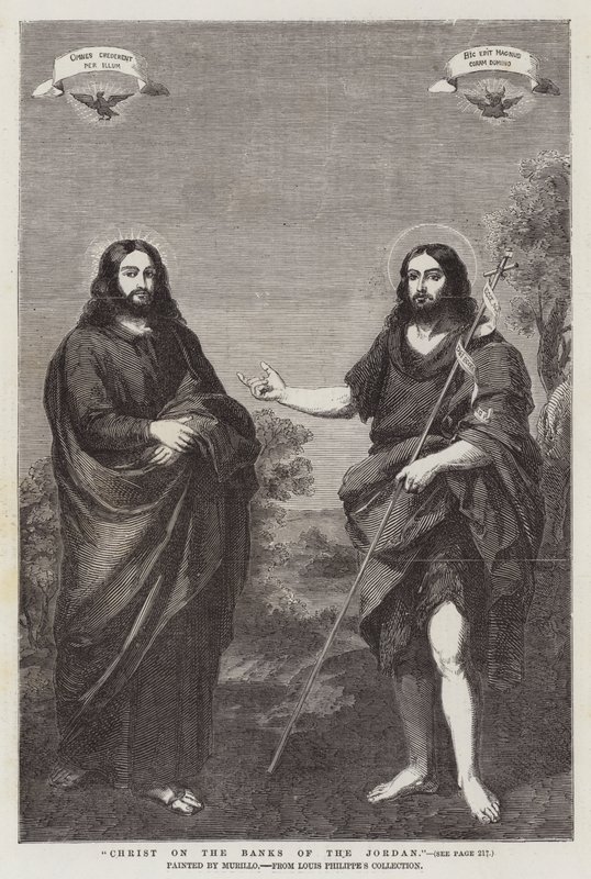 Kristus på bredden af Jordan, fra Louis Philippes samling af Bartolomé Esteban Murillo