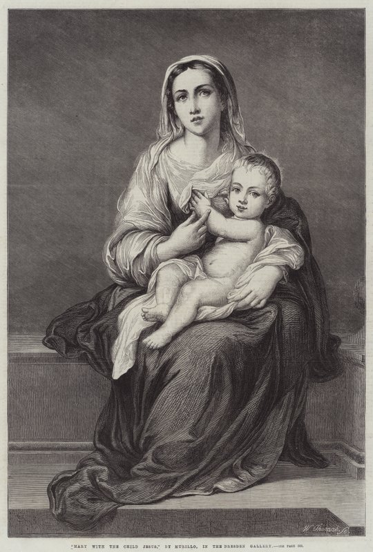Maria med Jesusbarnet af Bartolomé Esteban Murillo