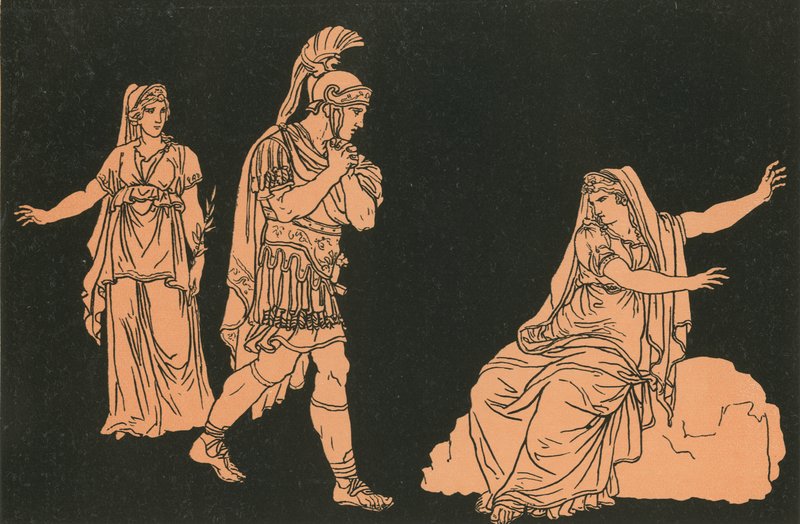 Aeneas og skyggen af Dido af Bartolomeo Pinelli