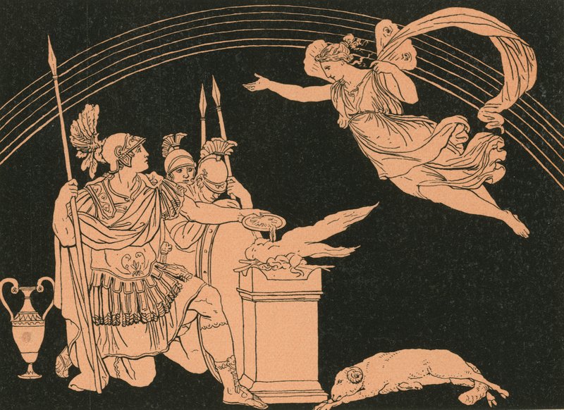Iris dukker op for Turnus af Bartolomeo Pinelli