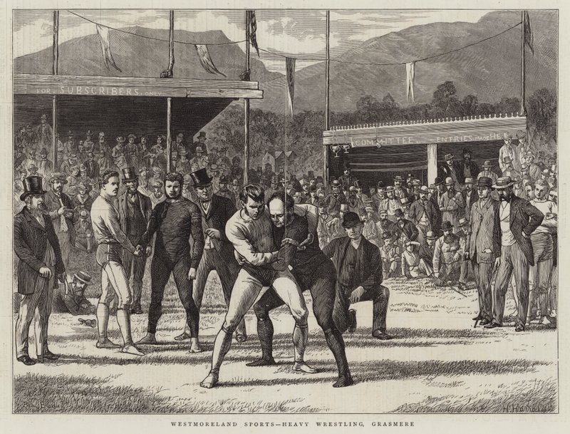 Westmoreland Sports, Heavy Wrestling, Grasmere af Basil Bradley