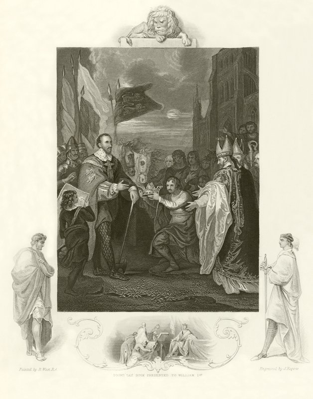 Vilhelm I modtager Englands krone af Benjamin West