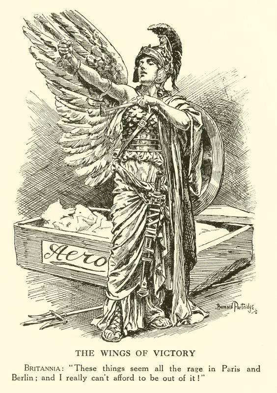 Wings of Victory (gravering) af Bernard (after) Partridge