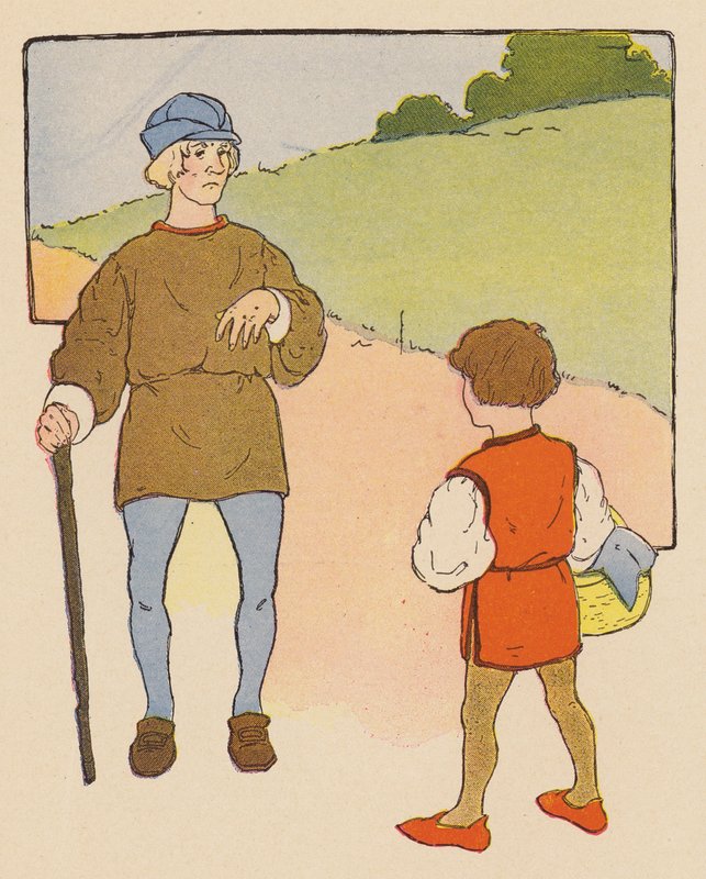 Børnerim: Bandy Legs (farvelitografi) af Blanche Fisher Wright