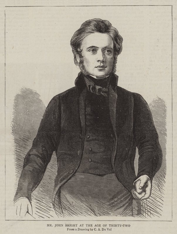 John Bright i en alder af 32 af C. A. du Val and Co.