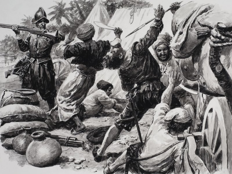 Spaniere kæmper mod arabere af C.L. Doughty