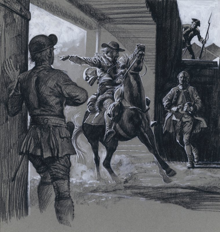 The Fort (gouache på papir) af C.L. Doughty
