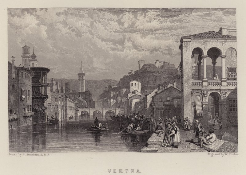 Verona (farve litho) af C. (after) Stanfield