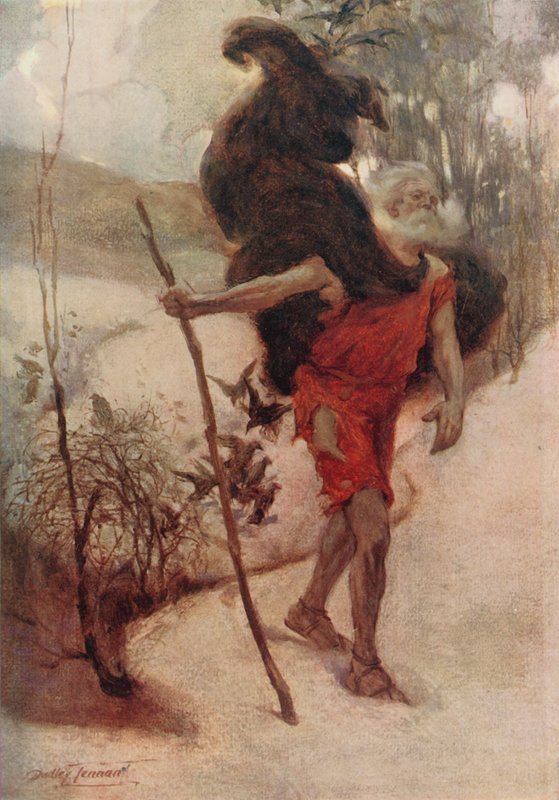 A Lovers Quarrel (farve litho) af C. Dudley (after) Tennant