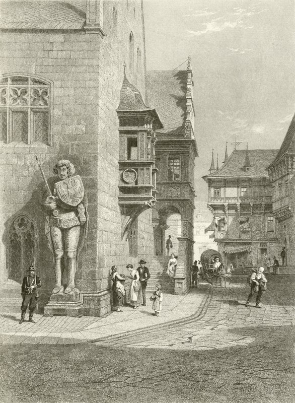 Rådhus, Halberstadt af Carl Friedrich Heinrich Werner