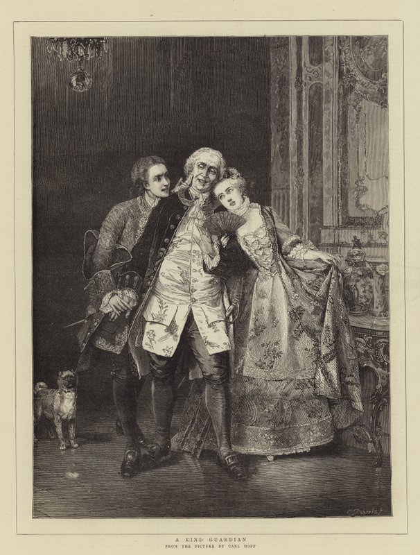 En venlig vogter af Carl Heinrich Hoff