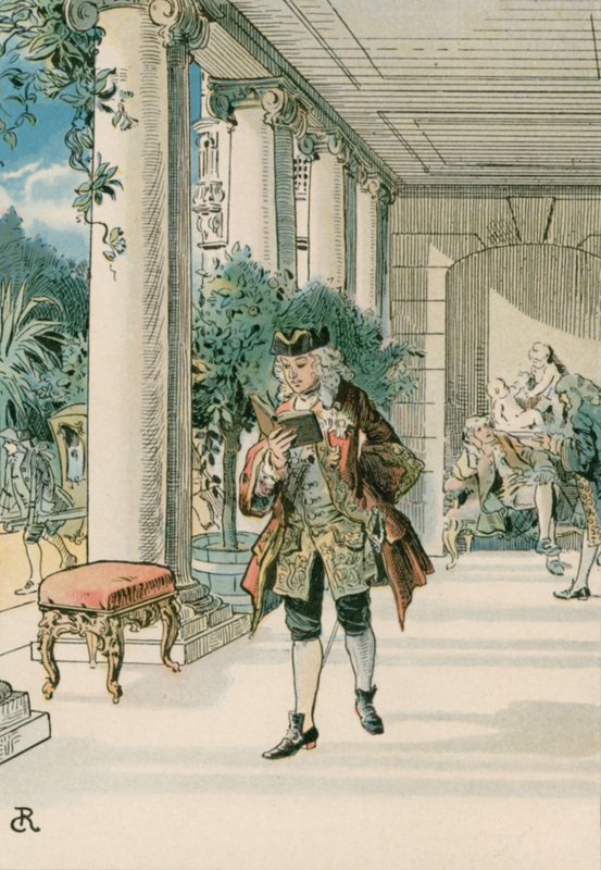 Frederik den Store (1712-1786) i Rheinberg af Carl Rohling