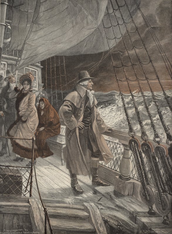 På dækket af et skib af Carl Rohling