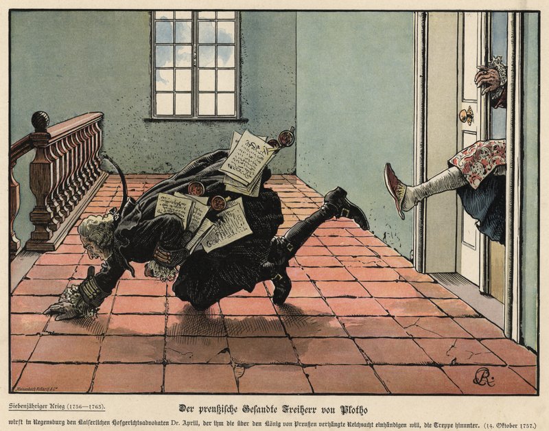 Den preussiske udsending Freiherr von Plotho af Carl Röchling