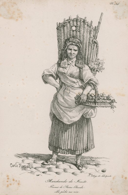 Frugt sælger af Carle Vernet