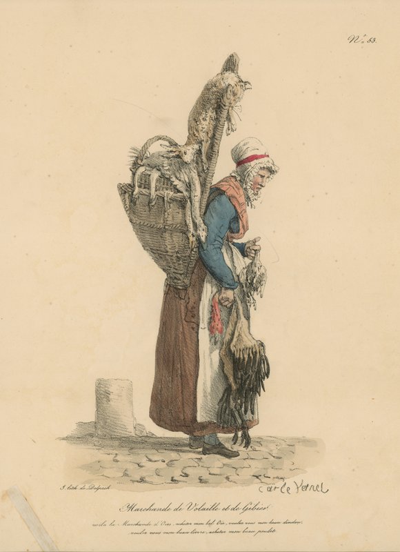 Fjerkræ- og Vildthandler af Carle Vernet