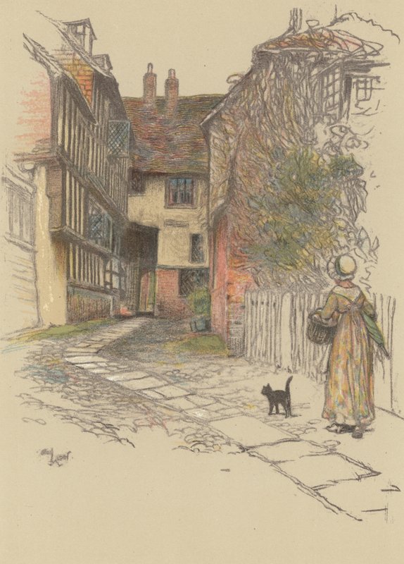The Mermaid Inn, Rye af Cecil Charles Windsor Aldin
