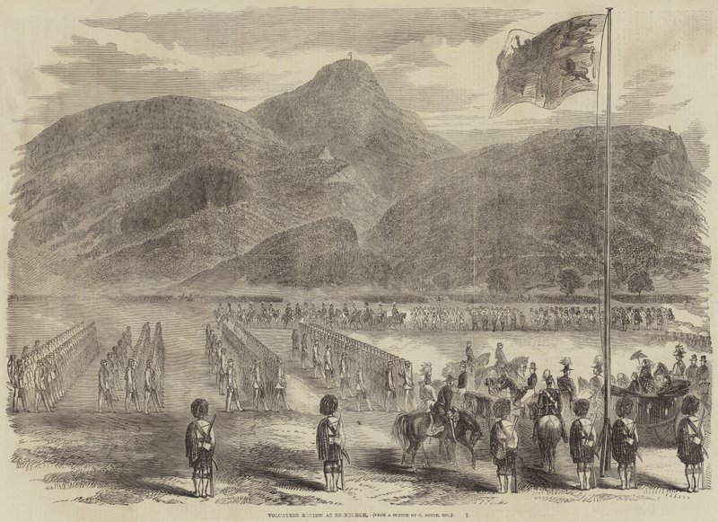Evaluering af frivillige i Edinburgh af Charles Altamont Doyle