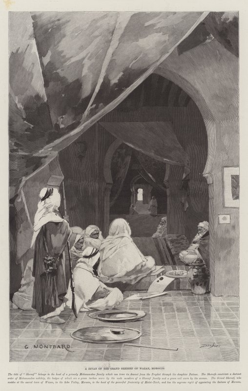 En Divan fra Grand Shereef i Wazan, Marokko af Charles Auguste Loye