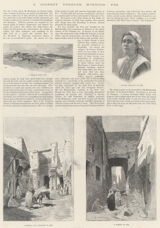 En rejse gennem Marokko, Fez af Charles Auguste Loye