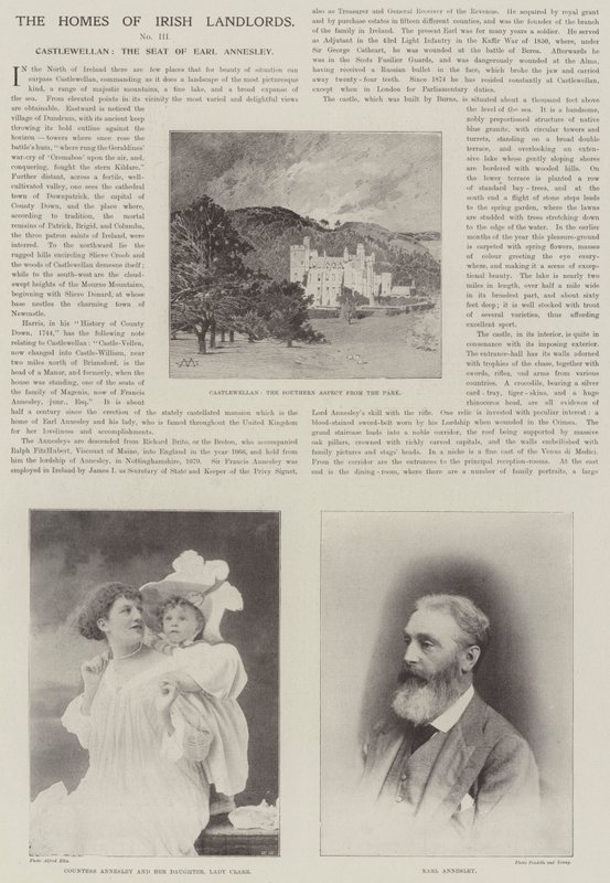 Castlewellan, sæde for Earl Annesley af Charles Auguste Loye