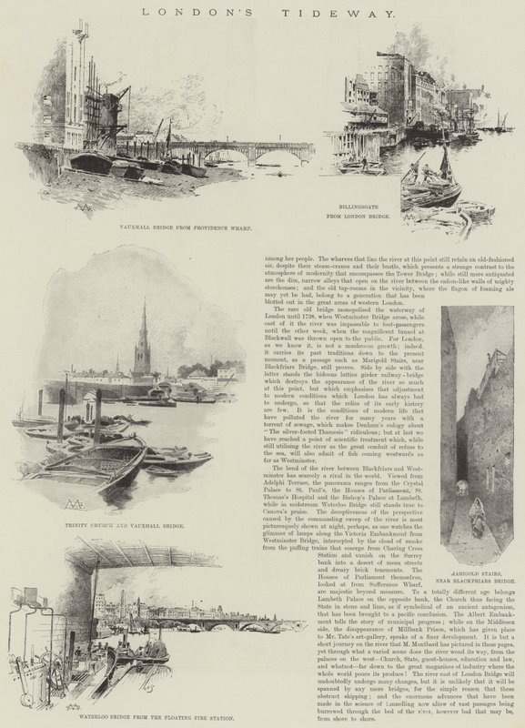 Londons Tideway af Charles Auguste Loye