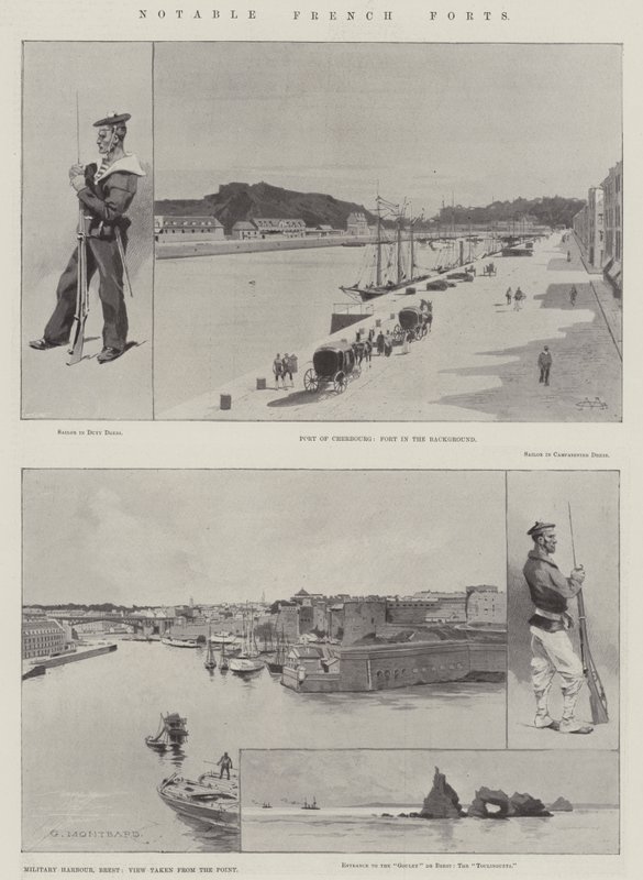 Bemærkelsesværdige franske forter af Charles Auguste Loye