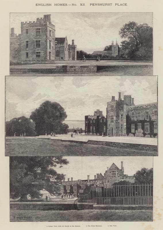 Penshurst Place af Charles Auguste Loye