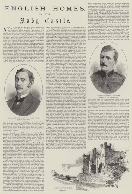 Raby Castle af Charles Auguste Loye