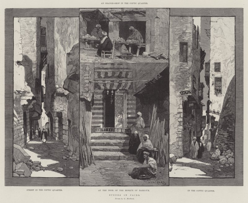 Scener i Kairo af Charles Auguste Loye