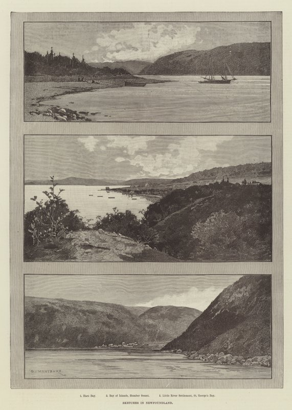 Skitser i Newfoundland af Charles Auguste Loye