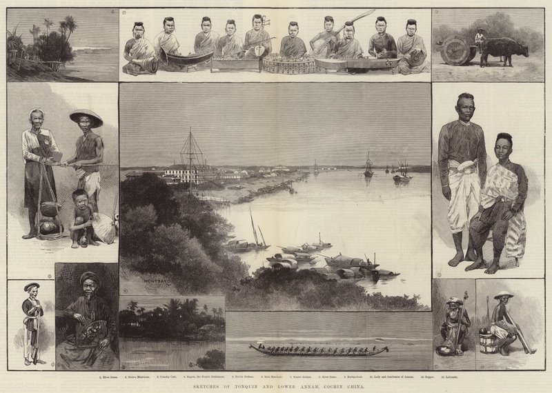 Skitser af Tonquin og Lower Annam, Cochin Kina af Charles Auguste Loye