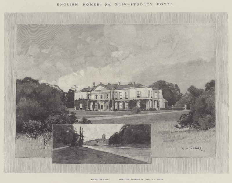 Studley Royal af Charles Auguste Loye