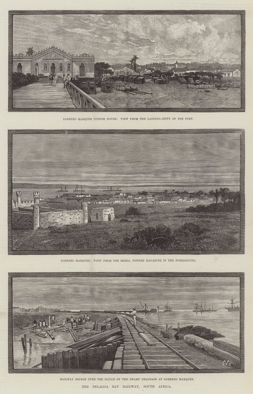 Delagoa Bay Railway, Sydafrika af Charles Auguste Loye