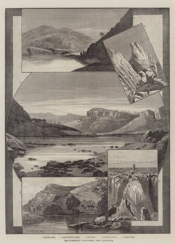 Kimberley-guldfelterne, Vestaustralien af Charles Auguste Loye